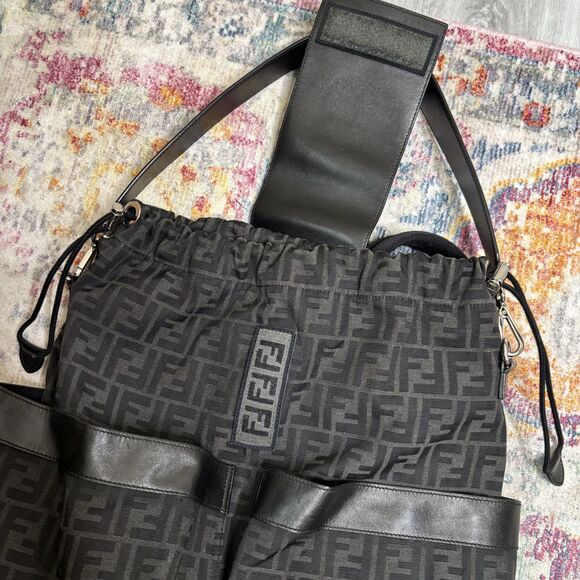 Fendi Nylon Zucca Drawstring Backpack main image 12